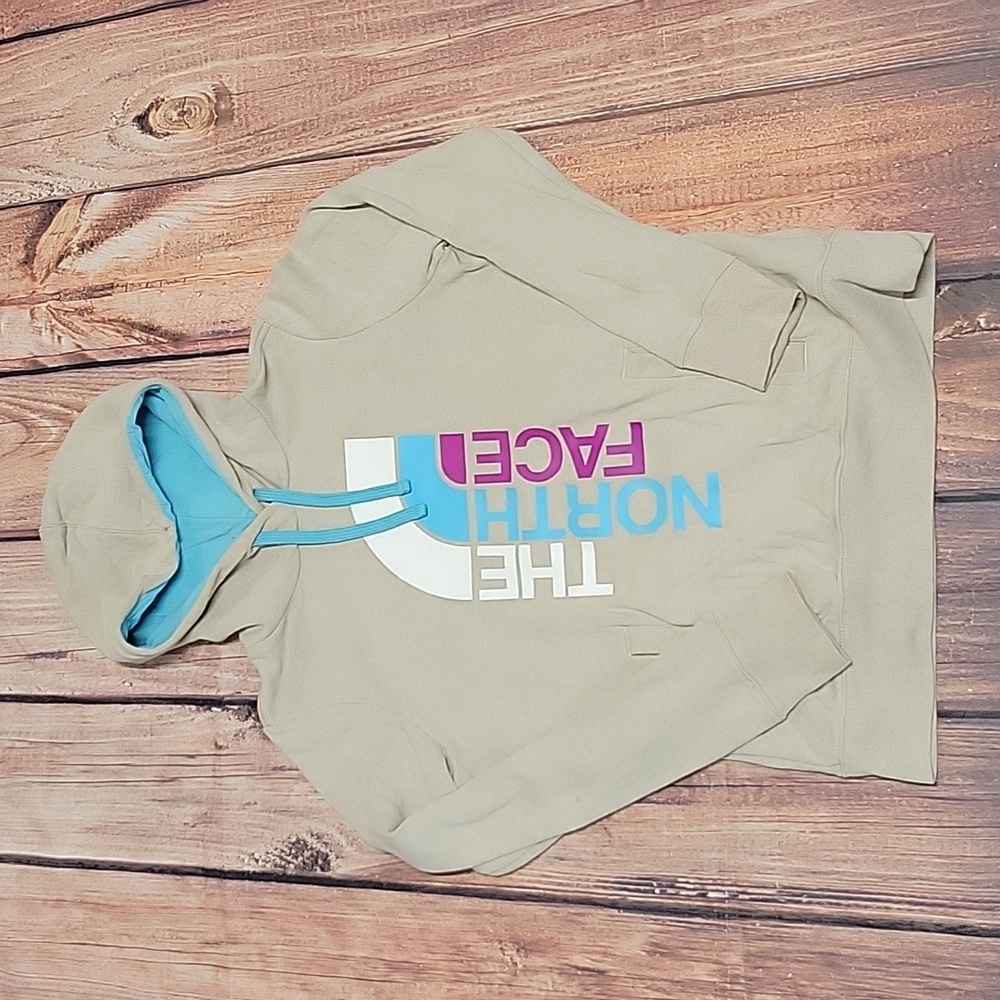 Tan North face hoodie